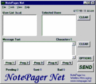 NotePager Net screenshot